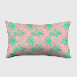 Подушка-антистресс Palm turquoise pink, цвет: 3D-принт