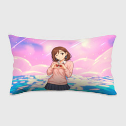 Подушка-антистресс Сиратори Айра делает сердечко руками - Дандадан, цвет: 3D-принт