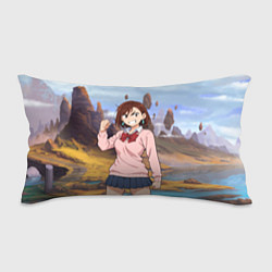 Подушка-антистресс Сиратори Айра злая - Дандадан, цвет: 3D-принт