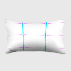 Подушка-антистресс Color white blue pink stripes, цвет: 3D-принт