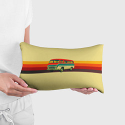 Подушка-антистресс Ретро автобус РАФ-977 поп-арт, цвет: 3D-принт — фото 2