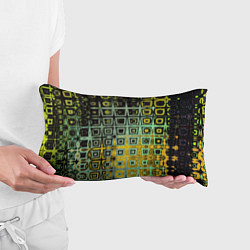 Подушка-антистресс Абстрактная зелено-черная текстура, цвет: 3D-принт — фото 2