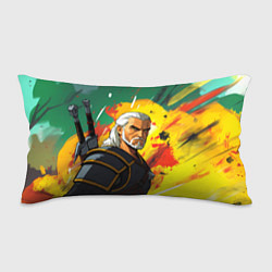 Подушка-антистресс Ведьмак в аниме стиле, цвет: 3D-принт