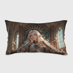 Подушка-антистресс Беловолосая королева эльфов на троне, цвет: 3D-принт