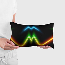 Подушка-антистресс Neon multicolored lines, цвет: 3D-принт — фото 2