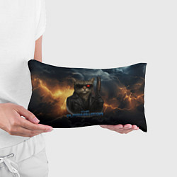 Подушка-антистресс The purrminator кот терминатор, цвет: 3D-принт — фото 2