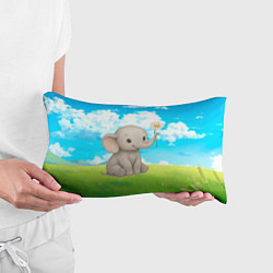 Подушка-антистресс Слоненок с цветочком, цвет: 3D-принт — фото 2