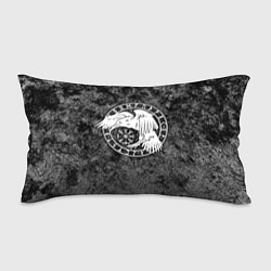 Подушка-антистресс Ворон в круге рун и компас вегвизир