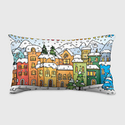 Подушка-антистресс Новогодний снегопад, цвет: 3D-принт