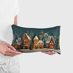 Подушка-антистресс Сказочный Новогодний городок, цвет: 3D-принт — фото 2