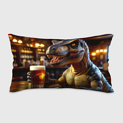 Подушка-антистресс Тирекс в пивбаре, цвет: 3D-принт