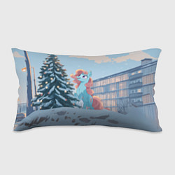 Подушка-антистресс Новогодняя лошадка у елочки, цвет: 3D-принт