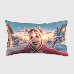 Подушка-антистресс Счастливая новогодняя лошадь