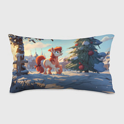 Подушка-антистресс Лошадка любуется елкой