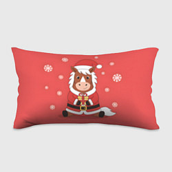 Подушка-антистресс Новогодняя лошадка с подарком