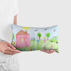 Подушка-антистресс Детские рисунки, цвет: 3D-принт — фото 2