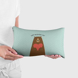 Подушка-антистресс Медведь с сердцем, цвет: 3D-принт — фото 2