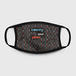 Маска для лица Twenty One Pilots, цвет: 3D-принт — фото 2