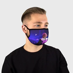 Маска для лица Lil Pump: Neon Style, цвет: 3D-принт