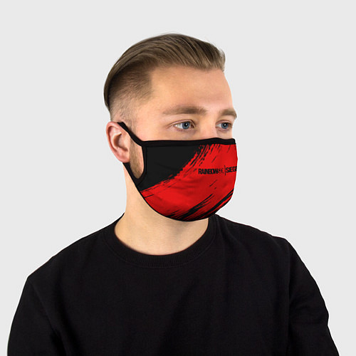 Маска для лица R6S: Red Style / 3D-принт – фото 1