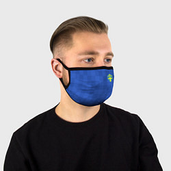 Маска для лица Сборная Швеции: Гостевая ЧМ-2018, цвет: 3D-принт
