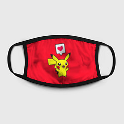 Маска для лица Pikachu Pika Pika, цвет: 3D-принт — фото 2