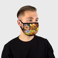 Маска для лица Сладкие пончики, цвет: 3D-принт