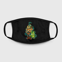 Маска для лица Опасная парочка Dota 2, цвет: 3D-принт — фото 2