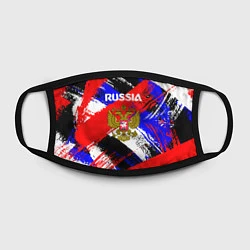 Маска для лица Russia Геометрия патриотизм, цвет: 3D-принт — фото 2