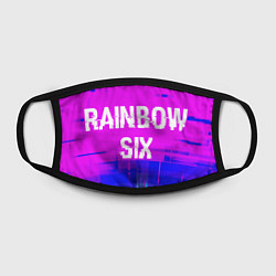 Маска для лица Rainbow Six Glitch Text Effect, цвет: 3D-принт — фото 2