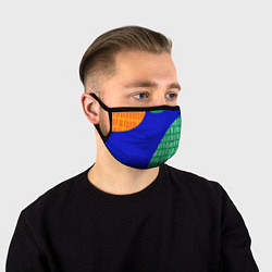 Маска для лица Геометрические фигуры - абстракция, цвет: 3D-принт