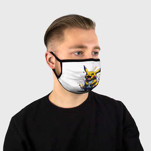 Маска для лица Свирепый пикачу / 3D-принт – фото 1