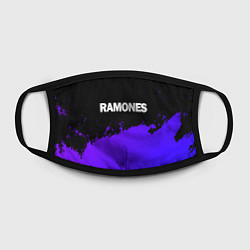 Маска для лица Ramones purple grunge, цвет: 3D-принт — фото 2