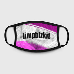 Маска для лица Limp Bizkit rock legends: надпись и символ, цвет: 3D-принт — фото 2