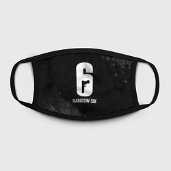 Маска для лица Rainbow Six glitch на темном фоне, цвет: 3D-принт — фото 2