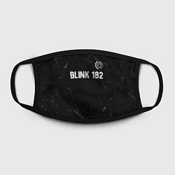 Маска для лица Blink 182 glitch на темном фоне: символ сверху, цвет: 3D-принт — фото 2