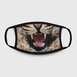 Маска для лица Взгляд леопарда цвета 3D-принт — фото 2