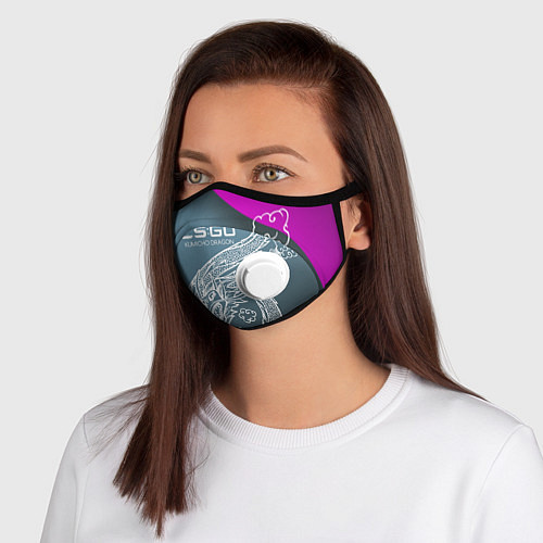 Маска с клапаном CS:GO Kumicho Dragon Style / 3D-Белый – фото 1