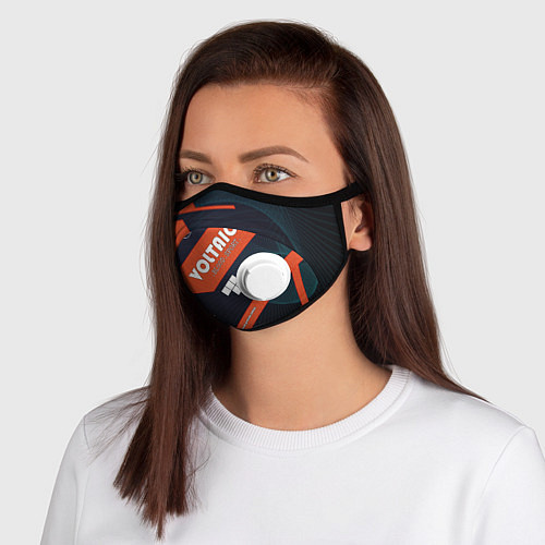 Маска с клапаном CS:GO Blood Sport / 3D-Белый – фото 1