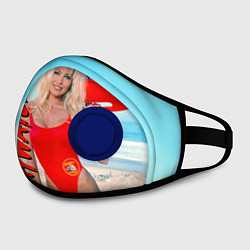 Маска с клапаном Baywatch: Pamela Anderson цвета 3D-синий — фото 2