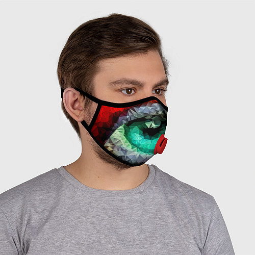 Маска с клапаном Eyes swag / 3D-Красный – фото 4