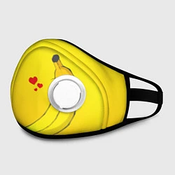 Маска с клапаном Just Banana (Yellow), цвет: 3D-белый — фото 2