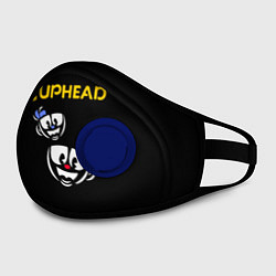 Маска с клапаном Cuphead: Mugman Faces, цвет: 3D-синий — фото 2