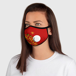 Маска с клапаном FC Man United: Red Exclusive, цвет: 3D-белый