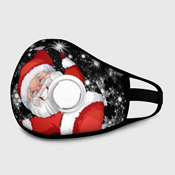 Маска с клапаном Веселый Санта, цвет: 3D-белый — фото 2