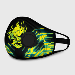 Маска с клапаном Cyberpunk 2077: Samurai, цвет: 3D-черный — фото 2