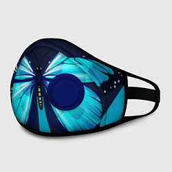 Маска с клапаном Голубая бабочка, цвет: 3D-синий — фото 2