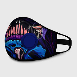 Маска с клапаном CS:GO Hyper Beast Skin, цвет: 3D-синий — фото 2