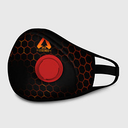 Маска с клапаном Apex Legends: Orange Carbon, цвет: 3D-красный — фото 2