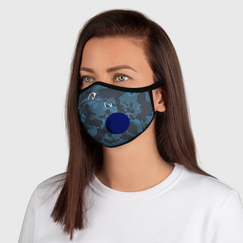 Маска с клапаном Team Liquid - Jersey pro 2019 / 3D-Синий – фото 1